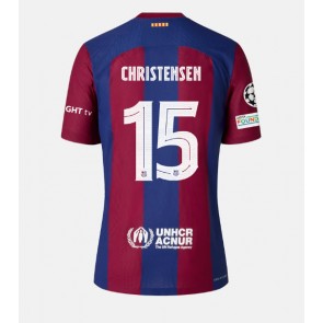 Barcelona Andreas Christensen #15 Replica Home Stadium Shirt 2023-24 Short Sleeve